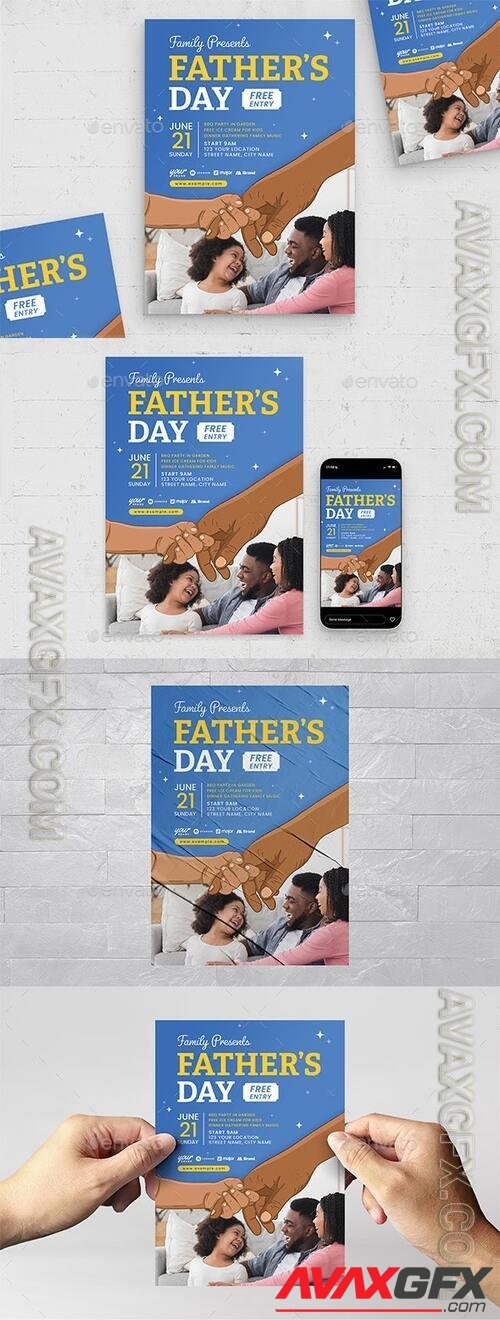 Father's Day Flyer Template 40532024