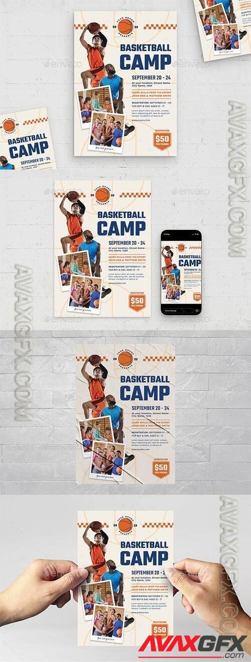 Graphicriver - Basketball Camp Flyer Template 40531988