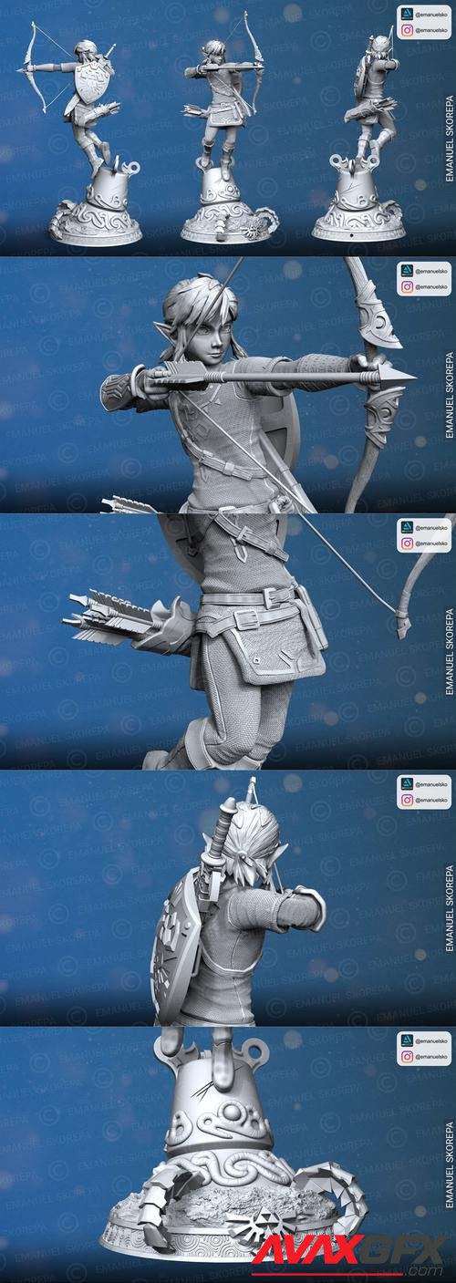 Link The Legend of Zelda Breath Of The Wild – 3D Print