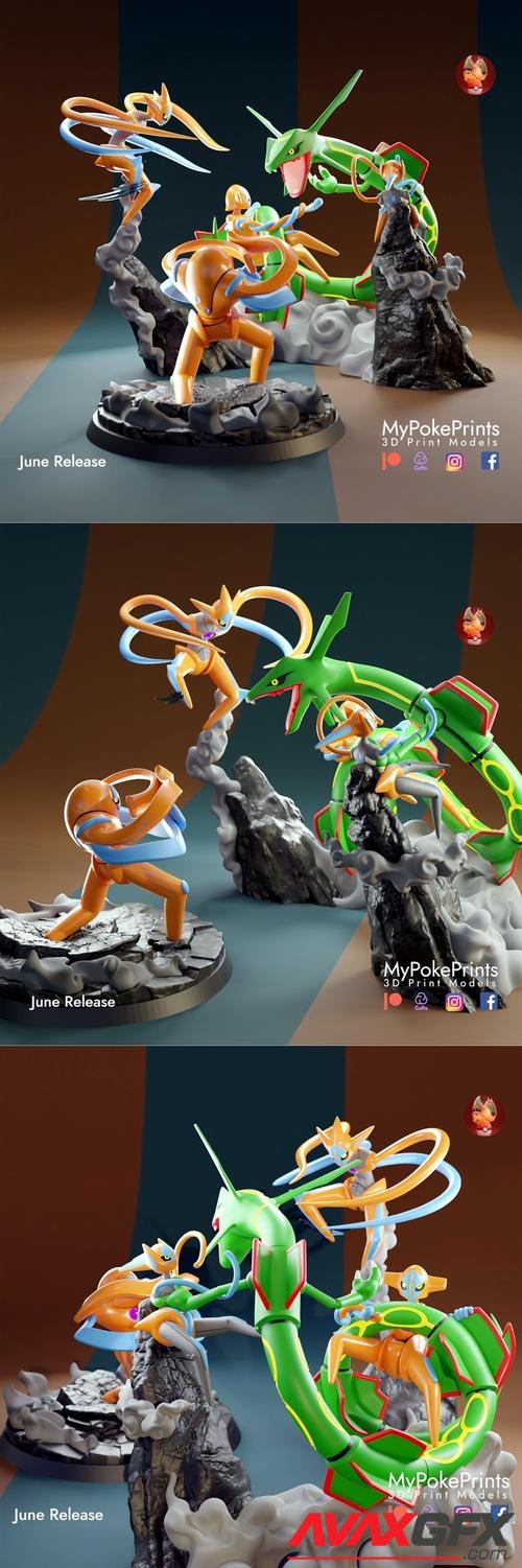 Deoxys Vs Rayquaza – 3D Print