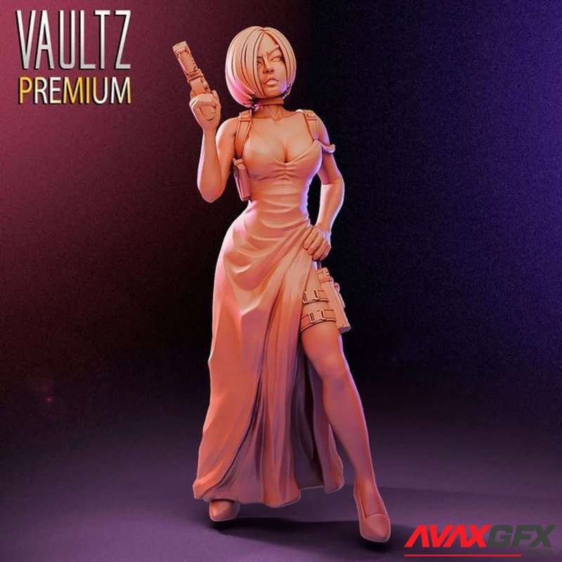 Vaultz Miniatures - Ada Wong from Resident Evil - 3D Print Model