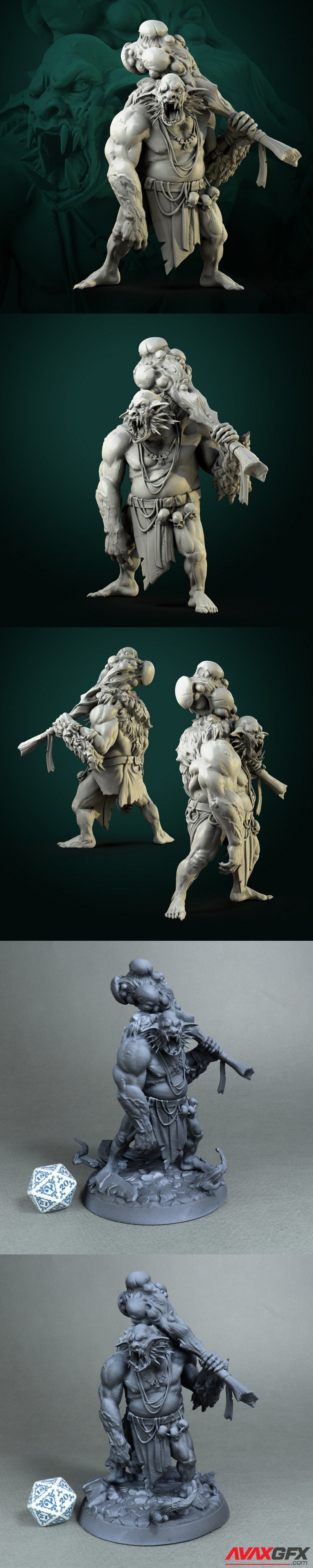 White Werewolf Tavern - Gloock Fomorian - 3D Print Model