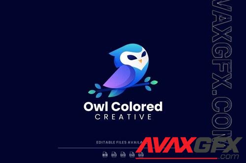 Owl Gradient Logo PSD