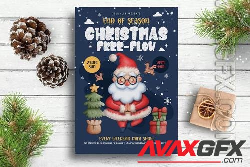 Christmas Party Flyer Template PSD