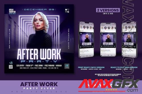 After Work Party Flyer PSD