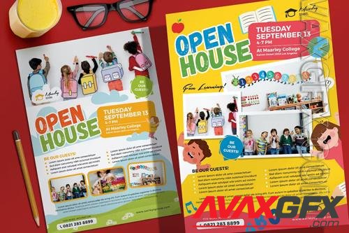 School Open House Flyer PSD