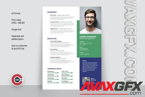 Resume Design Template EPS