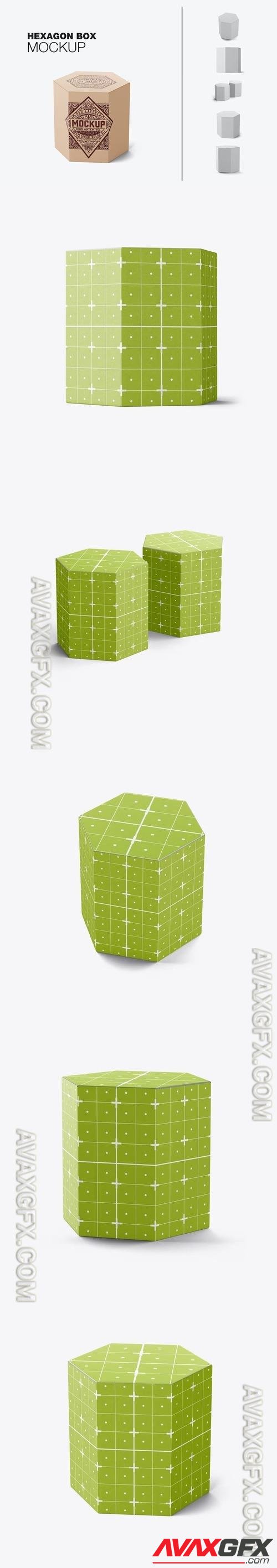 Hexagonal Box Mockup