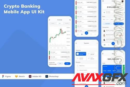 Crypto Banking Mobile App UI Kit