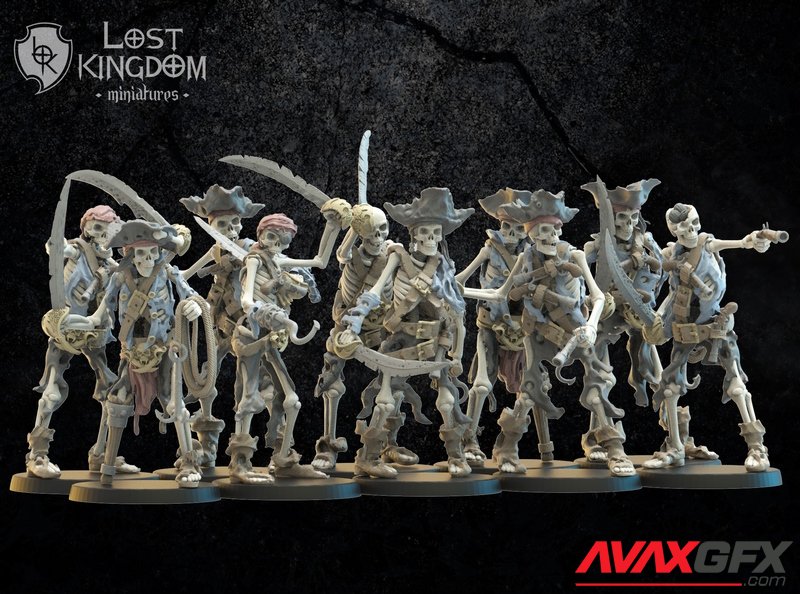 Lost Kingdom - Undead Pirate - 3D Print Model