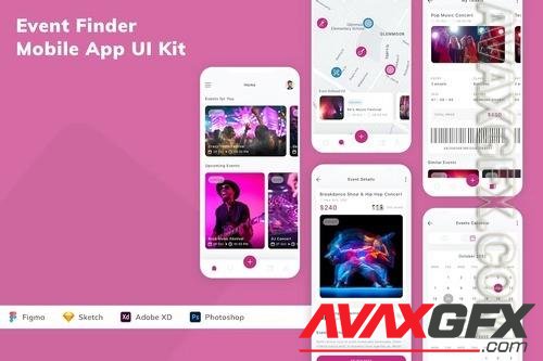 Event Finder Mobile App UI Kit 