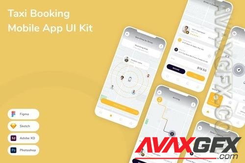 Taxi Booking Mobile App UI Kit 