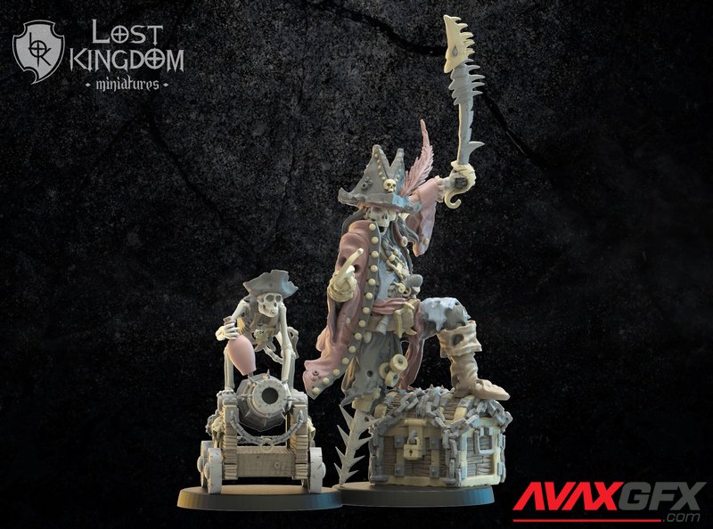 Lost Kingdom - Undead Pirate Captain - 3D Print Model