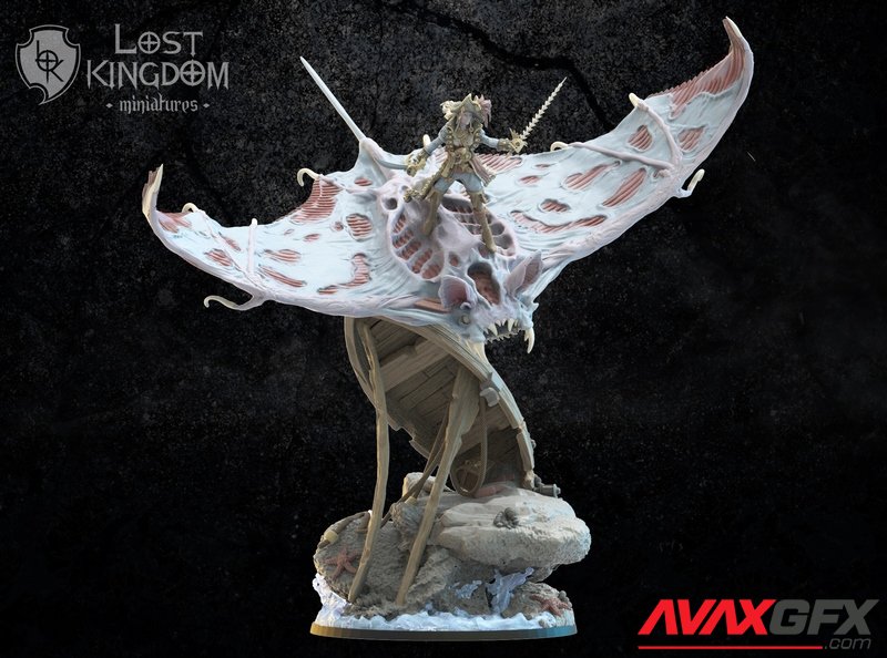Lost Kingdom - Undead Pirate Elnora - 3D Print Model