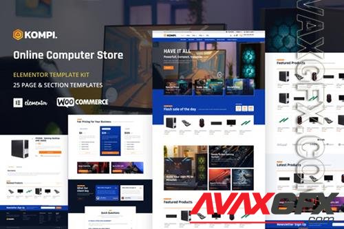 ThemeForest - Kompi - Computer Store WordPress Elementor Template Kit/40750231