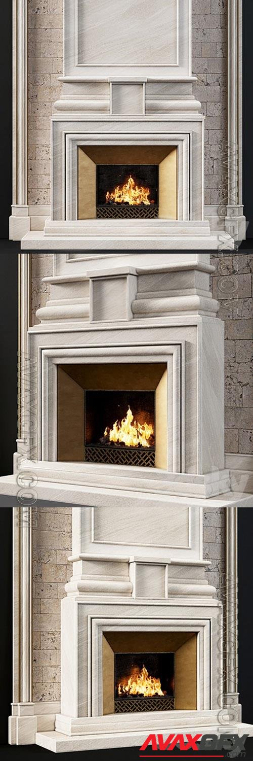 Fireplace modern 77 3D Models