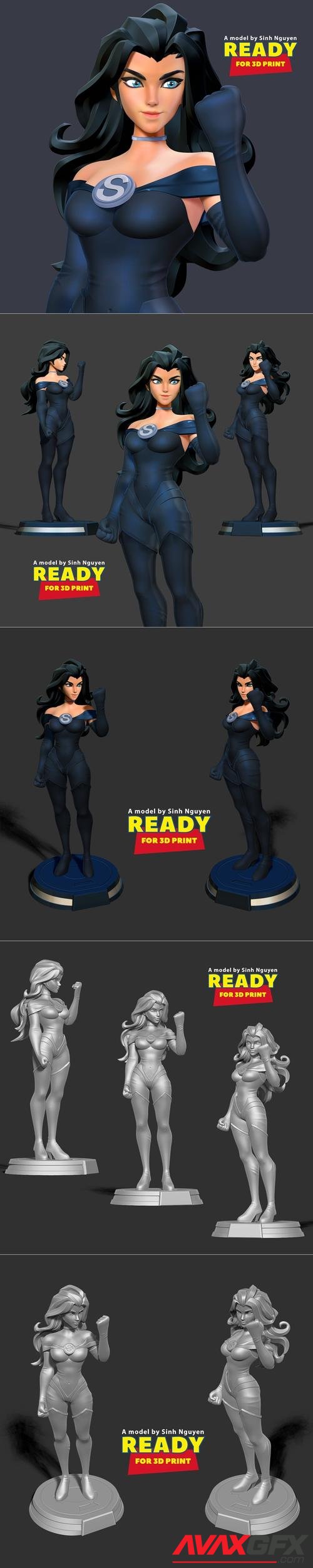 Superwoman Stylized – 3D Print