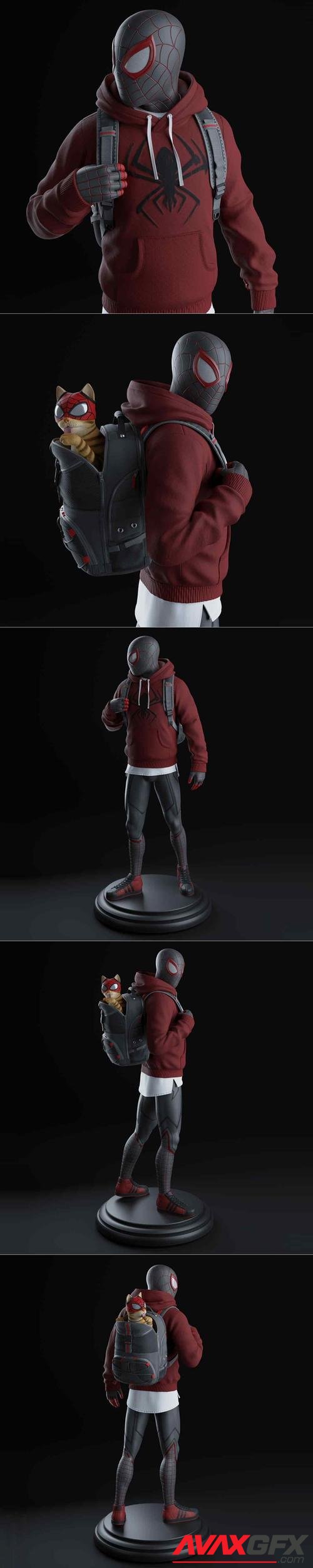 Spider-Man Miles Morales Statue – 3D Print