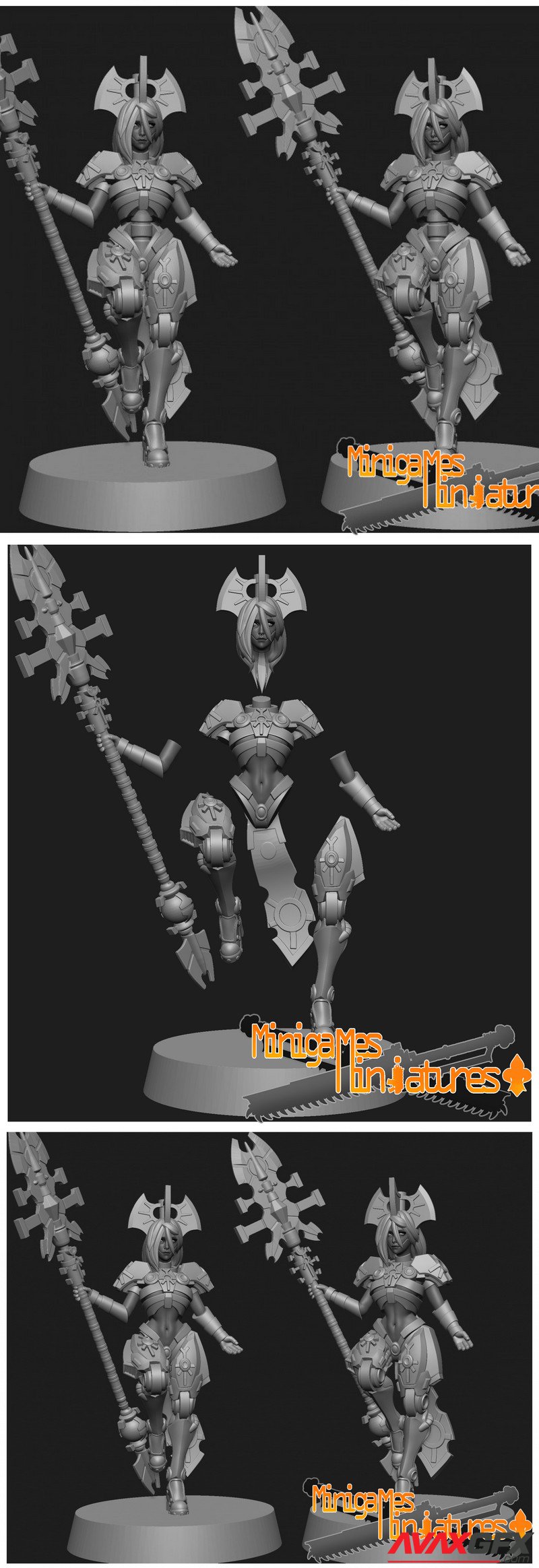 Silent Queen - anime figurine – 3D Print Model STL