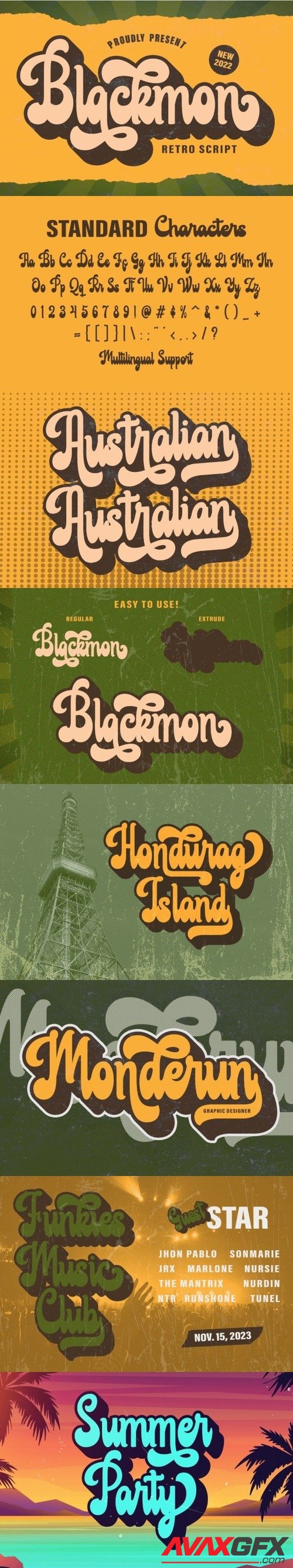 Blackmon Font