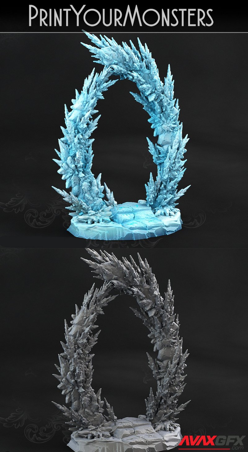 Print Your Monsters - Ice Portal - 3D Print Model