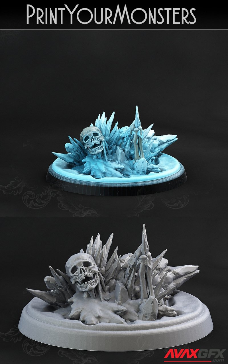 Print Your Monsters - Frozen Skeleton 1 - 3D Print Model