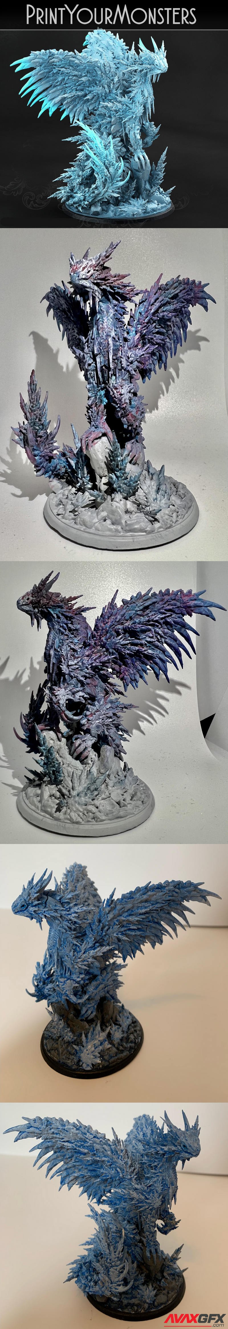 Print Your Monsters - Hoarfrost Dragon - 3D Print Model