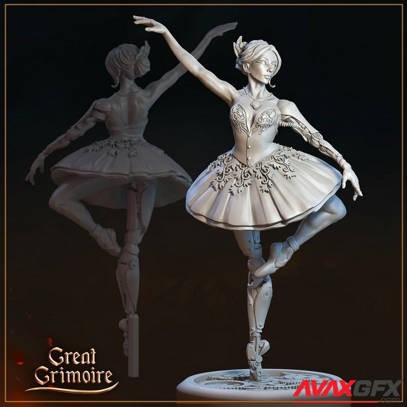 The Clockwork Fairy Ballerina - 3D Print Model