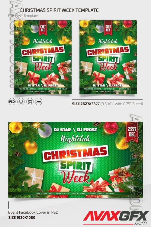 CHRISTMAS SPIRIT WEEK TEMPLATE + INSTAGRAM POST (PSD)