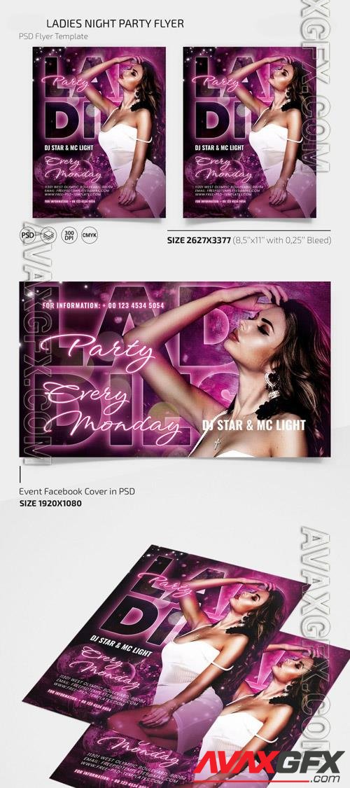 LADIES NIGHT FLYER TEMPLATE IN PSD