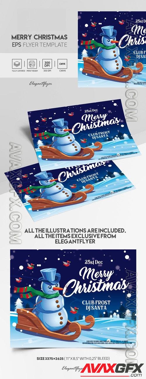 Illustrated Christmas Flyer Template