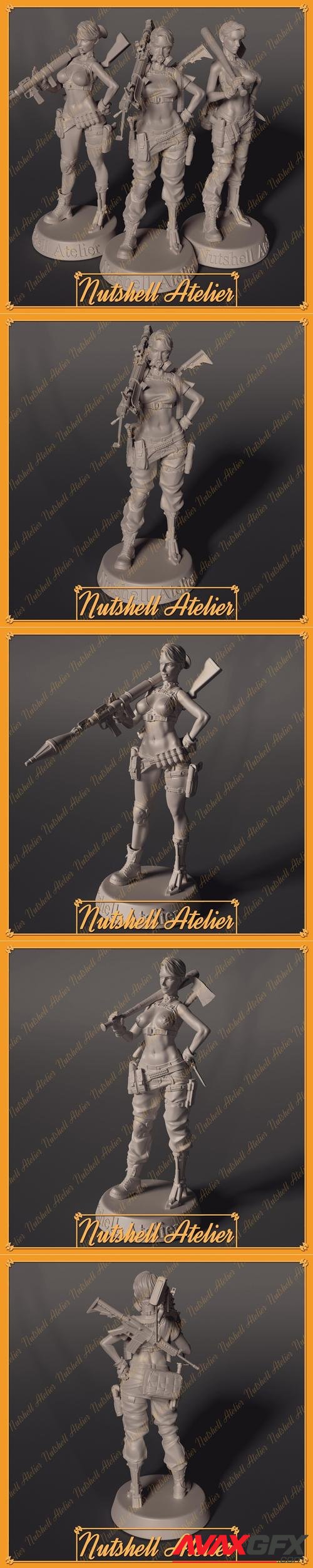 Nutshell Atelier - Post Apocalypse girl – 3D Print