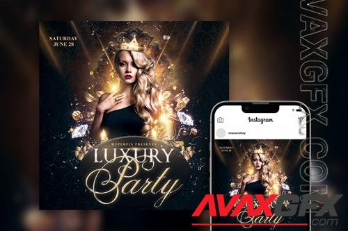 Stylish Luxury Night Party Instagram Post Template