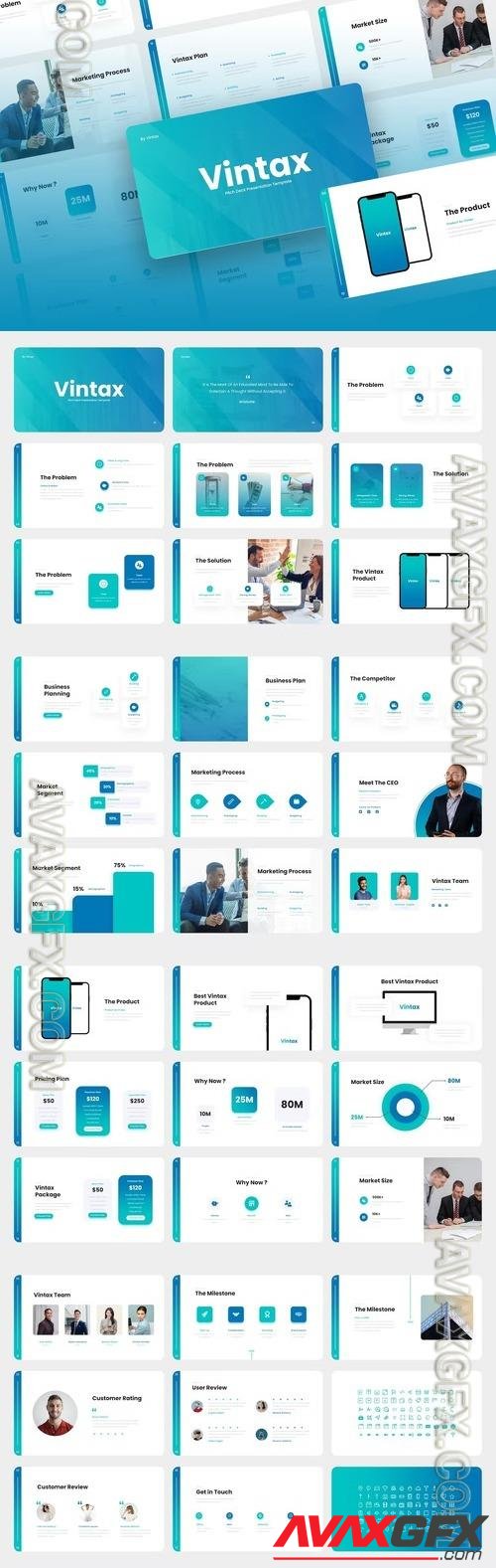 Vintax - Multipurpose Pitch Deck PowerPoint