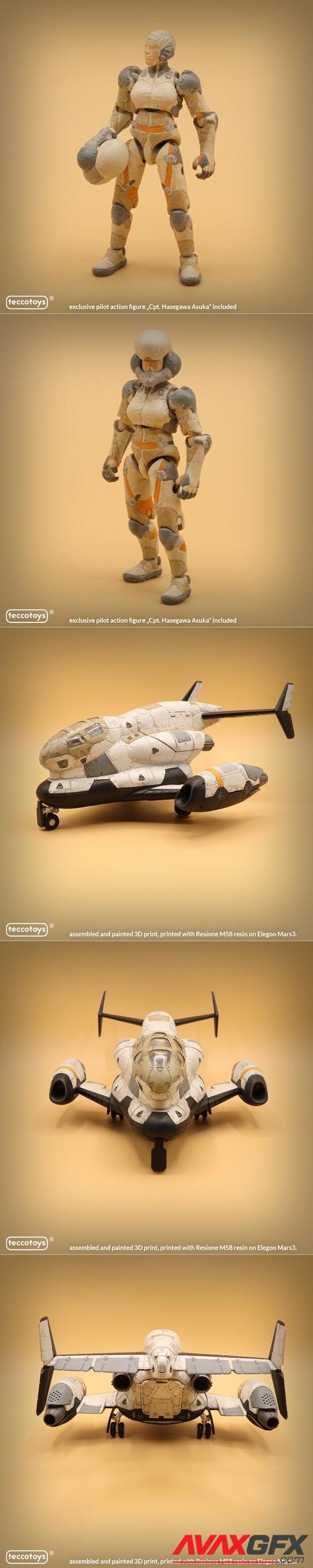 Teccotoys Shuttle Hinotsubasa – 3D Print