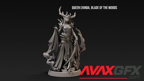 Loot Studios Miniatures - Queen Lyanda Blade of the Woods – 3D Print