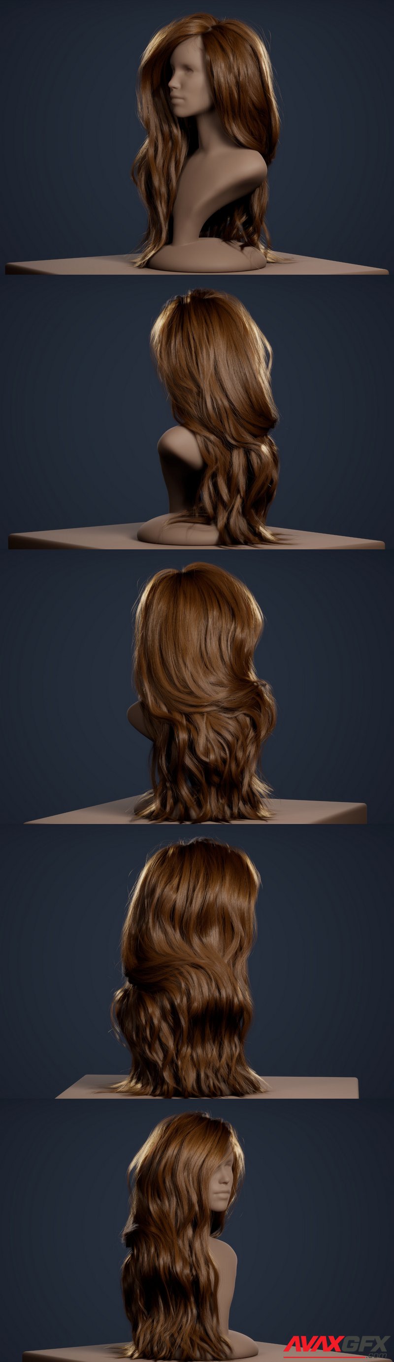 Manequinn with Hair for UE4 Groom Plugin (Alembic Hair)