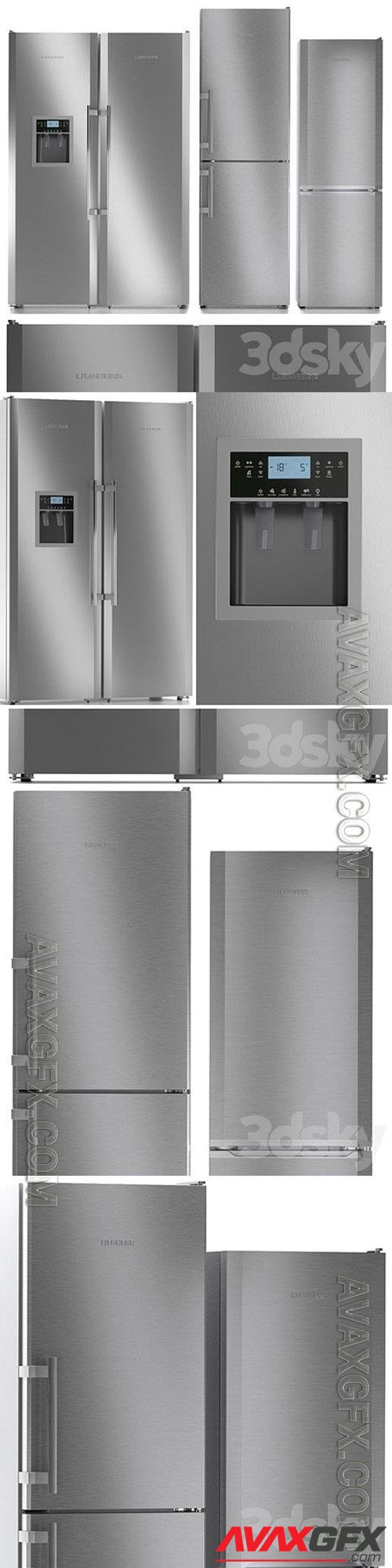 Refrigerator set Liebherr 5 3D Models