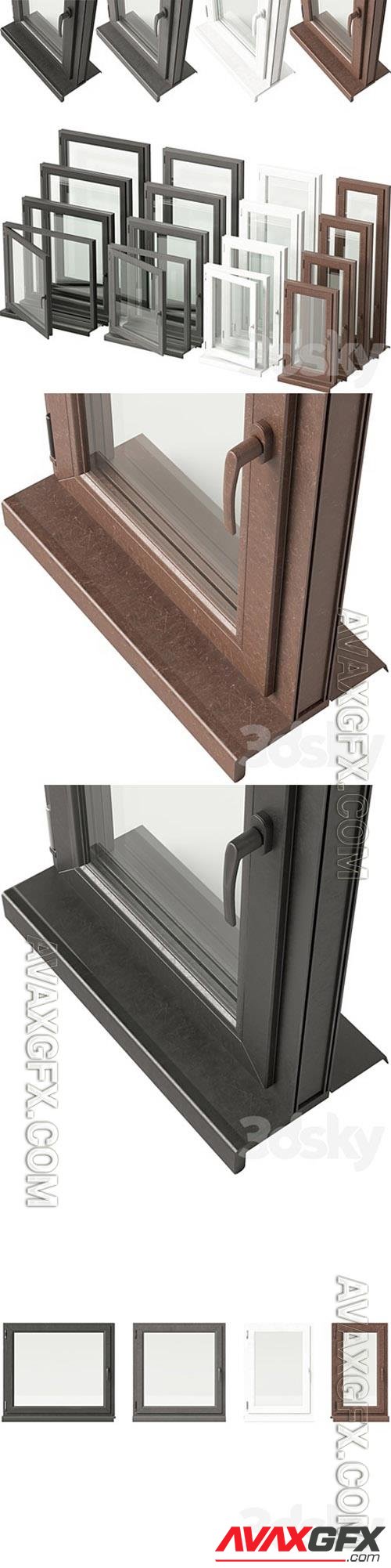 Double Glazed Window VOL. 01 3D Models