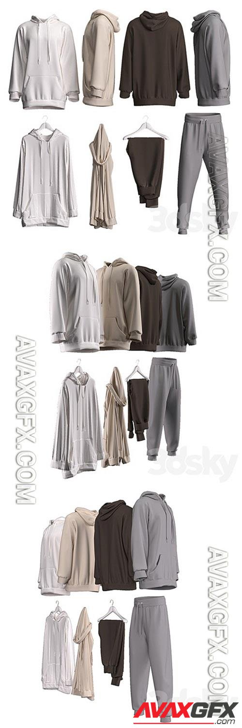 Clothes set 2 3D Models