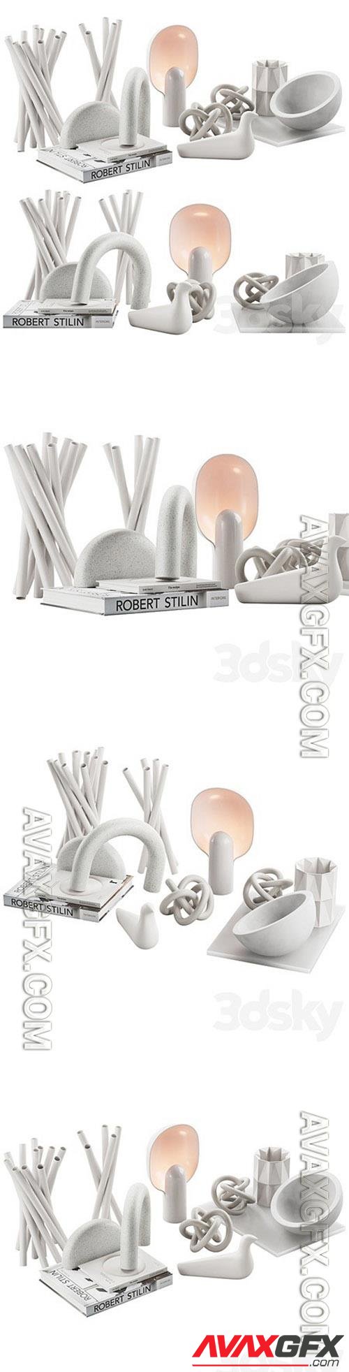 021 WHITE decorative pack PART №1 3D Models
