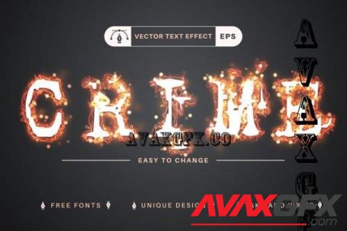 Fire - Editable Text Effect - 10864735