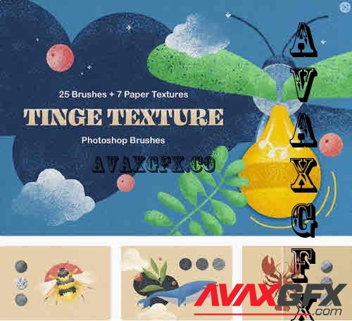 Tinge Texture Photoshop Brushes - 10182298