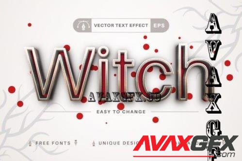 Witch - Editable Text Effect - 10846803