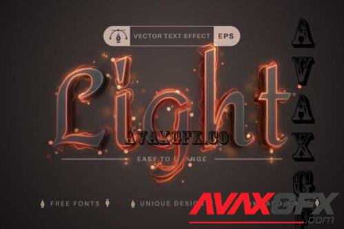 Fire Light - Editable Text Effect - 10864599