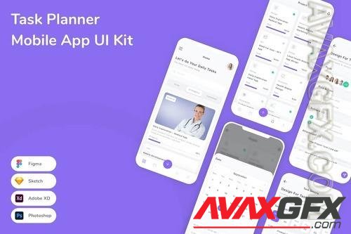 Task Planner Mobile App UI Kit 