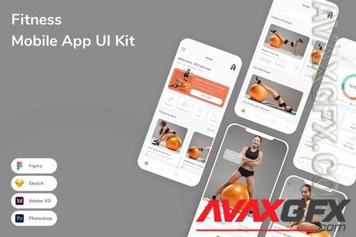 Fitness Mobile App UI Kit 