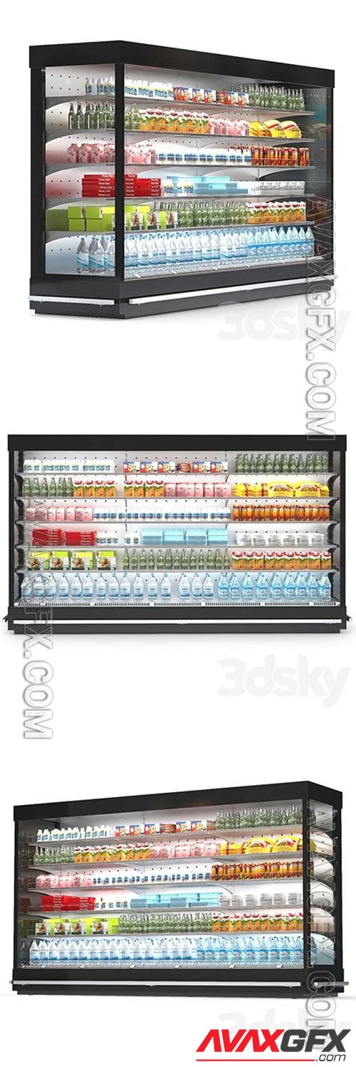 Refrigeration showcase 3D Models