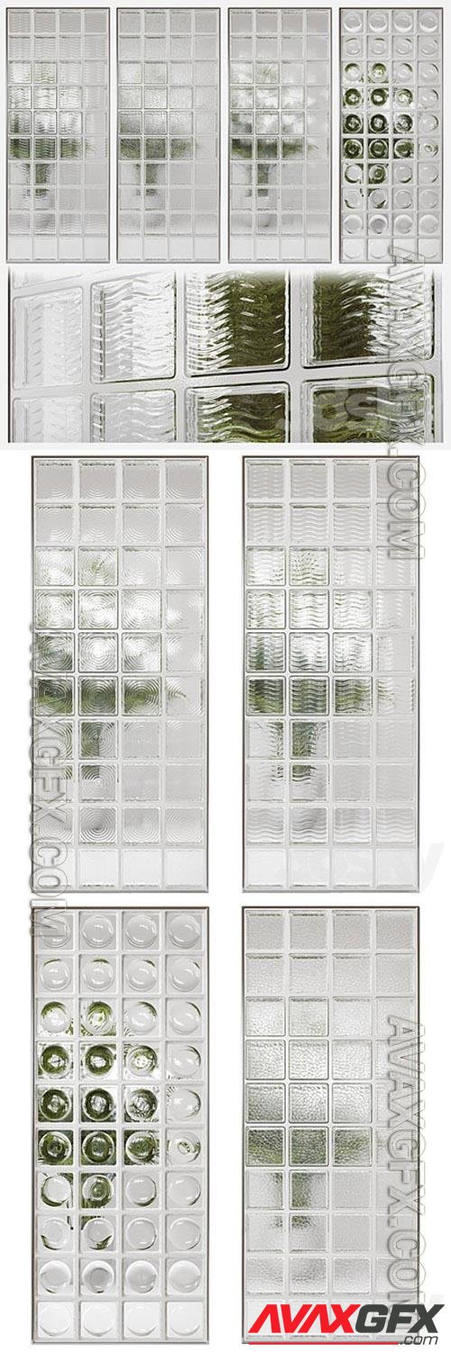 Glass block partition 4 3D Models