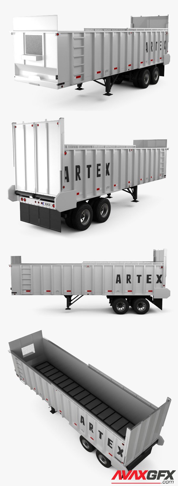 Artex TR3606-8 Silage Semi Trailer 2018